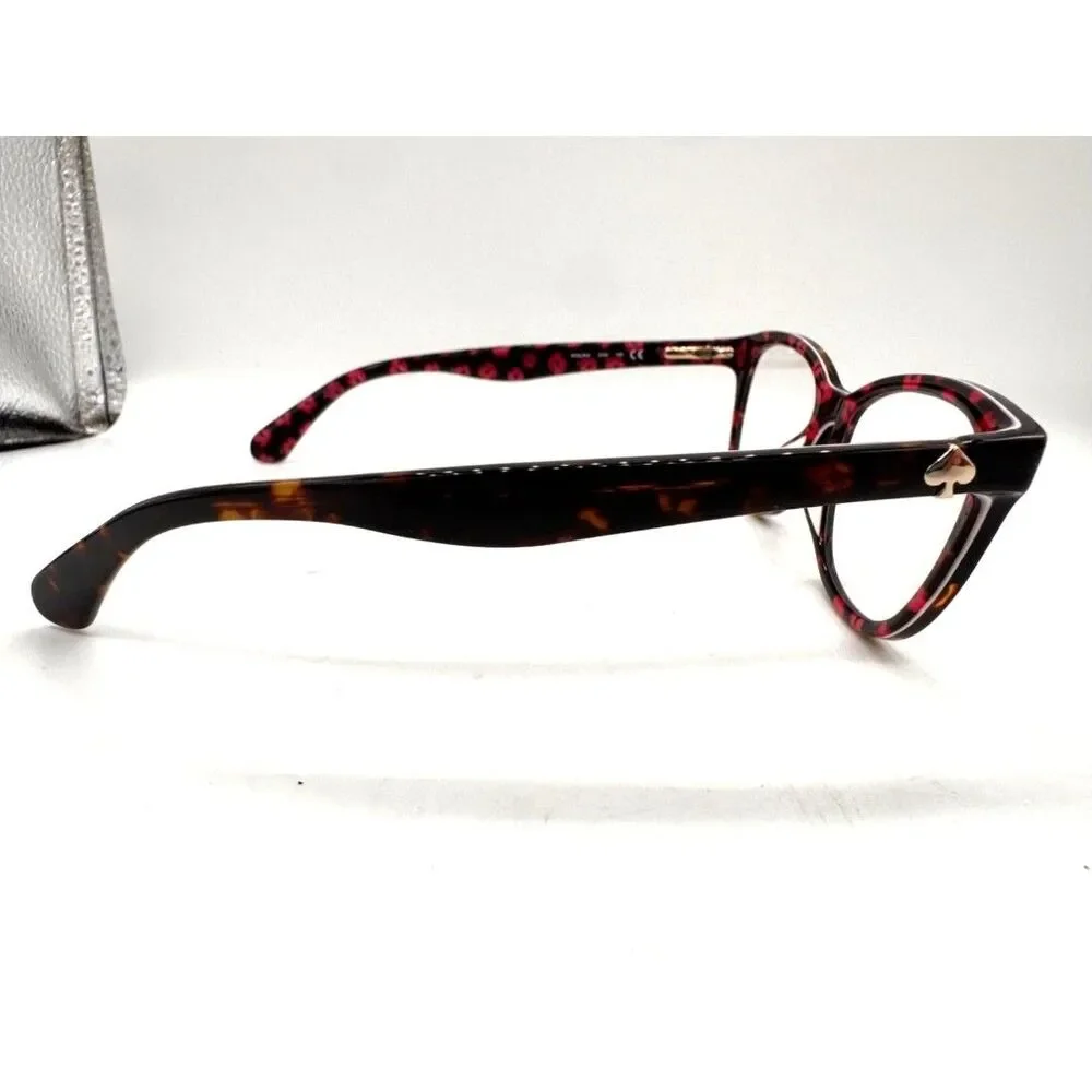 Kate Spade Tortoise Glasses w/ Floral Interior Includes Kate Spade Case